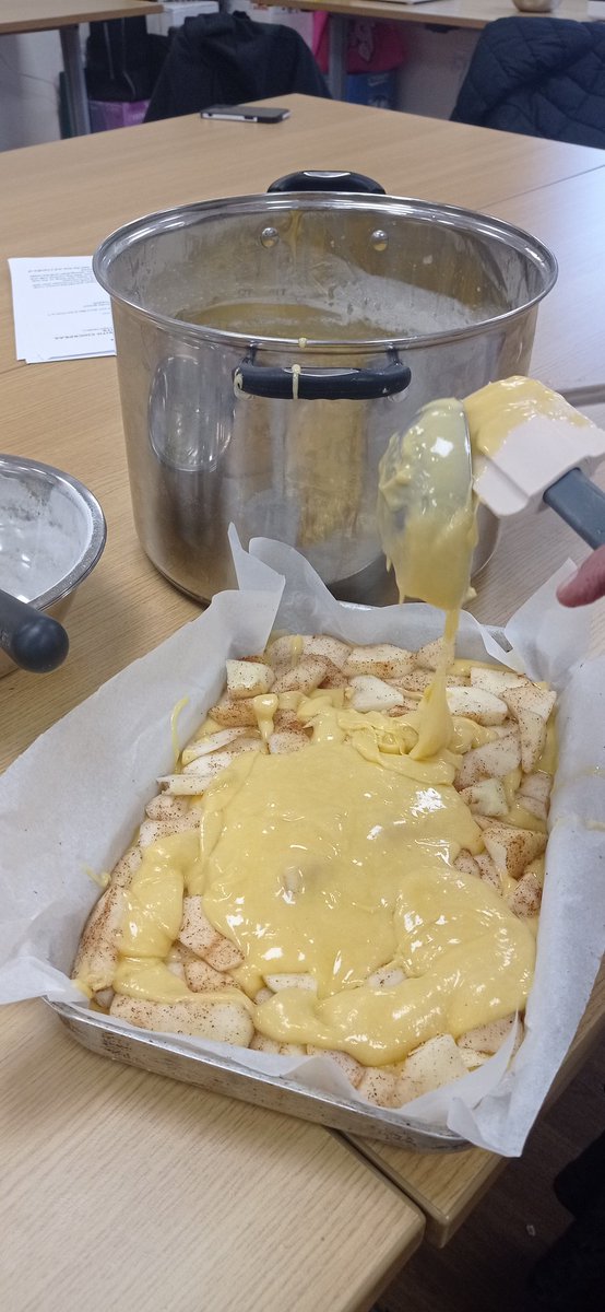 We've been very lucky this term to be able to use some amazing produce from the school gardens <a href="/HannahMorePri/">Hannah More Primary</a> in our parent/ carer cooking classes. Last week we used onions and chard in the sweet potato and chickpea spiced stew and apples in a delicious cake