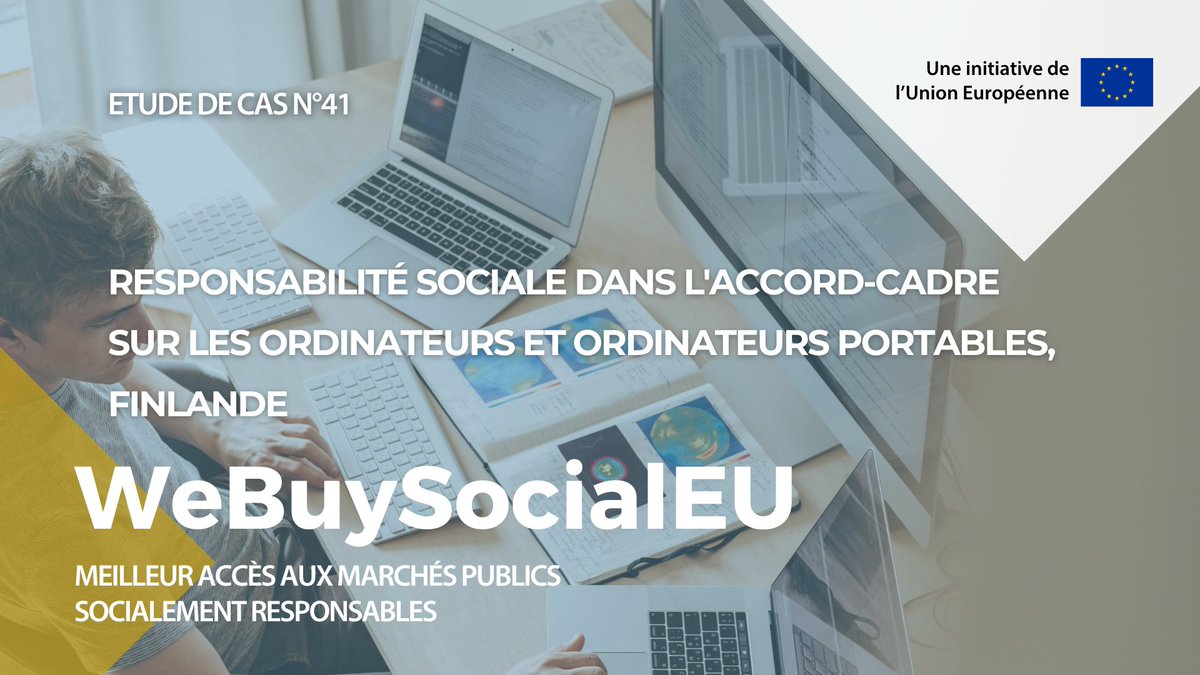 Hansel Ltd, la centrale d'achat en Finlande, établit une nouvelle référence en matière de marchés publics  ! Leur cadre TIC garantit des pratiques de travail équitables dans les chaînes d'approvisionnement mondiales.
En savoir plus : bit.ly/3WrwPJz p.145 
#WeBuySocialEU
