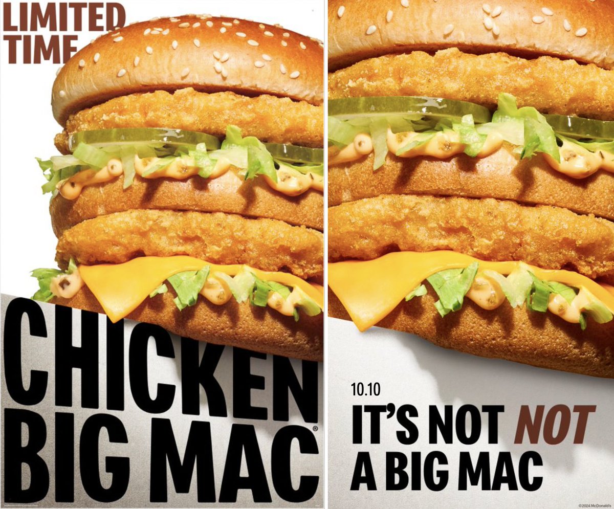 The Chicken Big Mac is not not a Big Mac, but it is dropping on 10.10 at McDonald's.