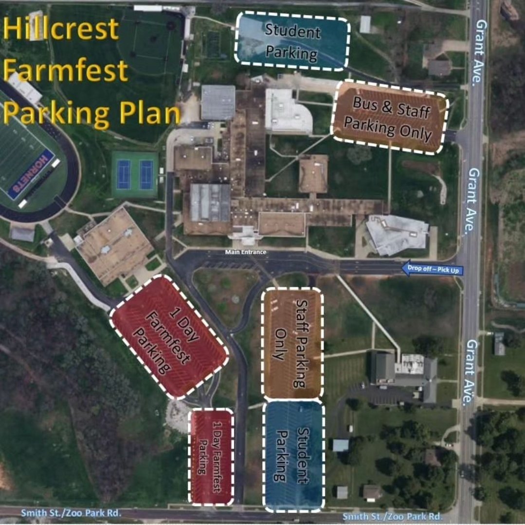 Farmfest is tomorrow. Please follow our parking plan. Be prepared for possible traffic delays.