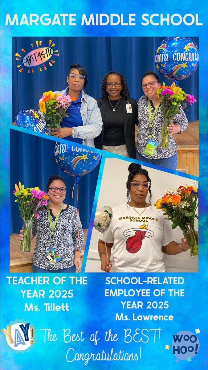 Sabine Phillips (@sabinephillips) on Twitter photo Margate Middle is Mar“GREAT” Middle because of these two phenomenal individuals! CONGRATULATIONS! <a href="/Nora_Rupert/">nora rupert</a> <a href="/DrFlem71/">Dr. Jermaine Fleming</a> <a href="/BCPSSantana/">Ricardo Santana</a> Margate Middle is Mar“GREAT” Middle because of these two phenomenal individuals! CONGRATULATIONS! <a href="/Nora_Rupert/">nora rupert</a> <a href="/DrFlem71/">Dr. Jermaine Fleming</a> <a href="/BCPSSantana/">Ricardo Santana</a>