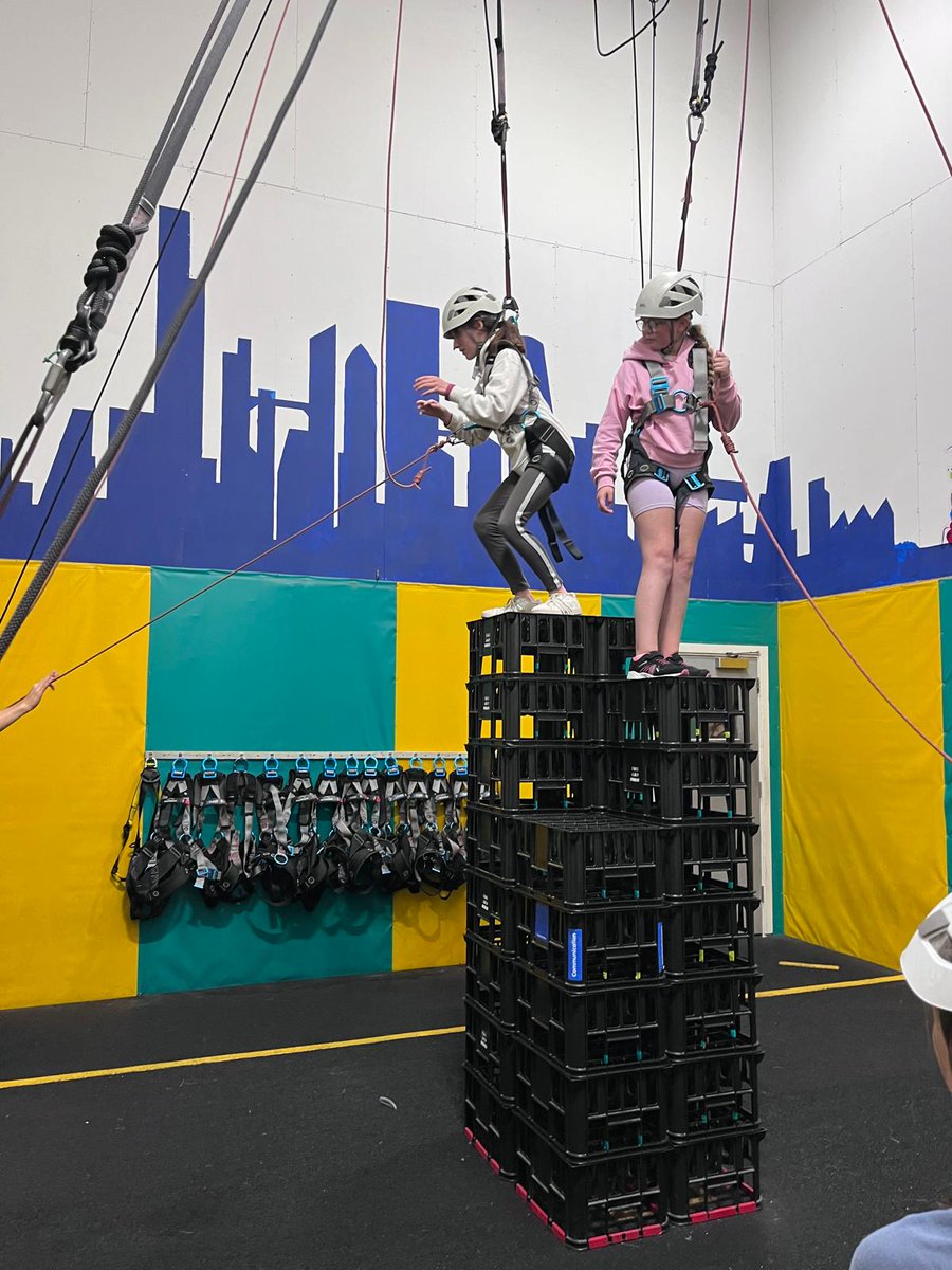 Climbing high on Crate Challenge!
