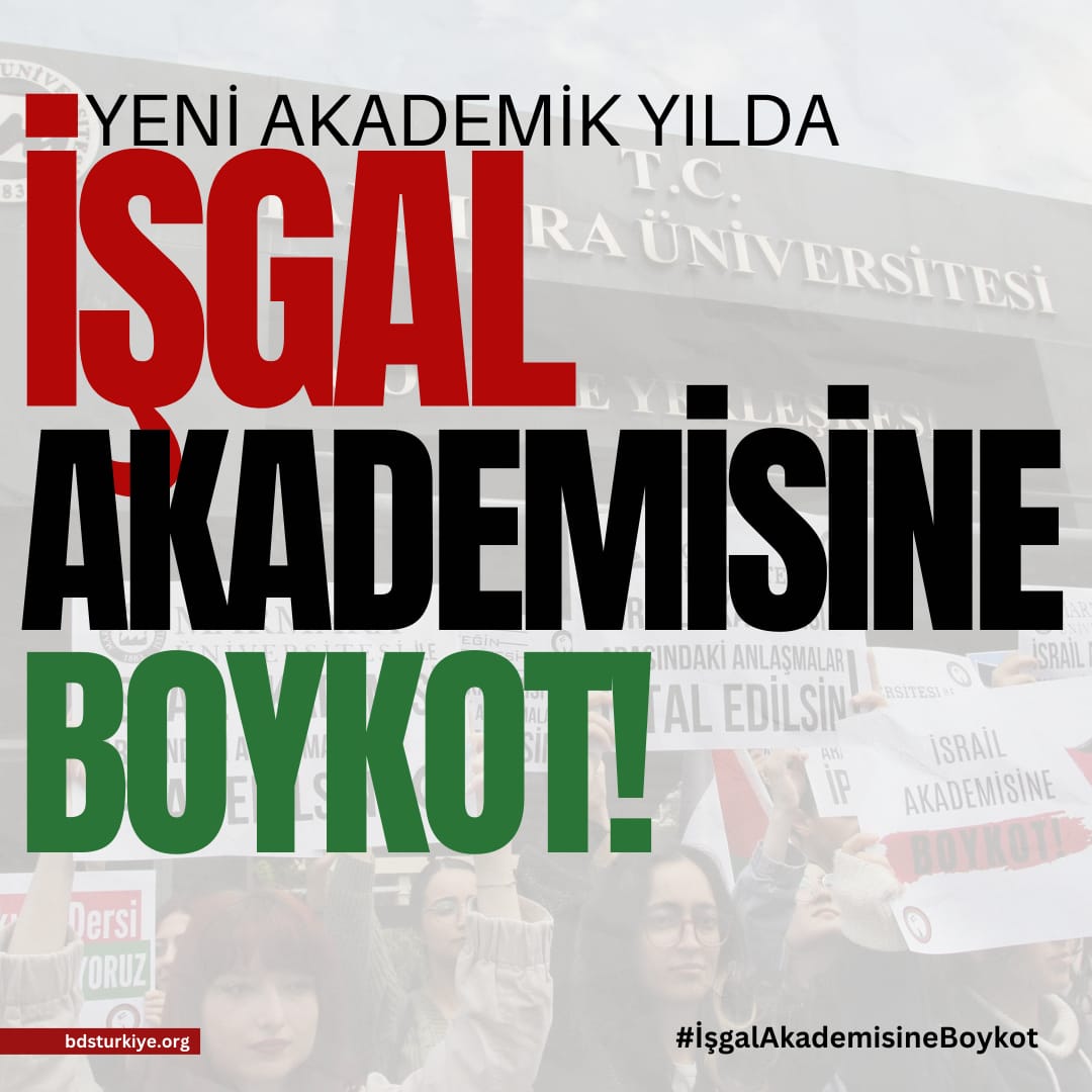 Yeni Akademik Yılda İşgal Akademisine Boykot!

2024-2025 Eğitim ve Öğretim Yılı
İlk Ders: Madde 26 İptal 

2024-2025 eğitim ve öğretim yılına başlarken ilk dersin konusunu tarih belirledi. Akademinin ilk dersteki görevi, İnsan Hakları Evrensel Beyannamesinin 26. maddesinde