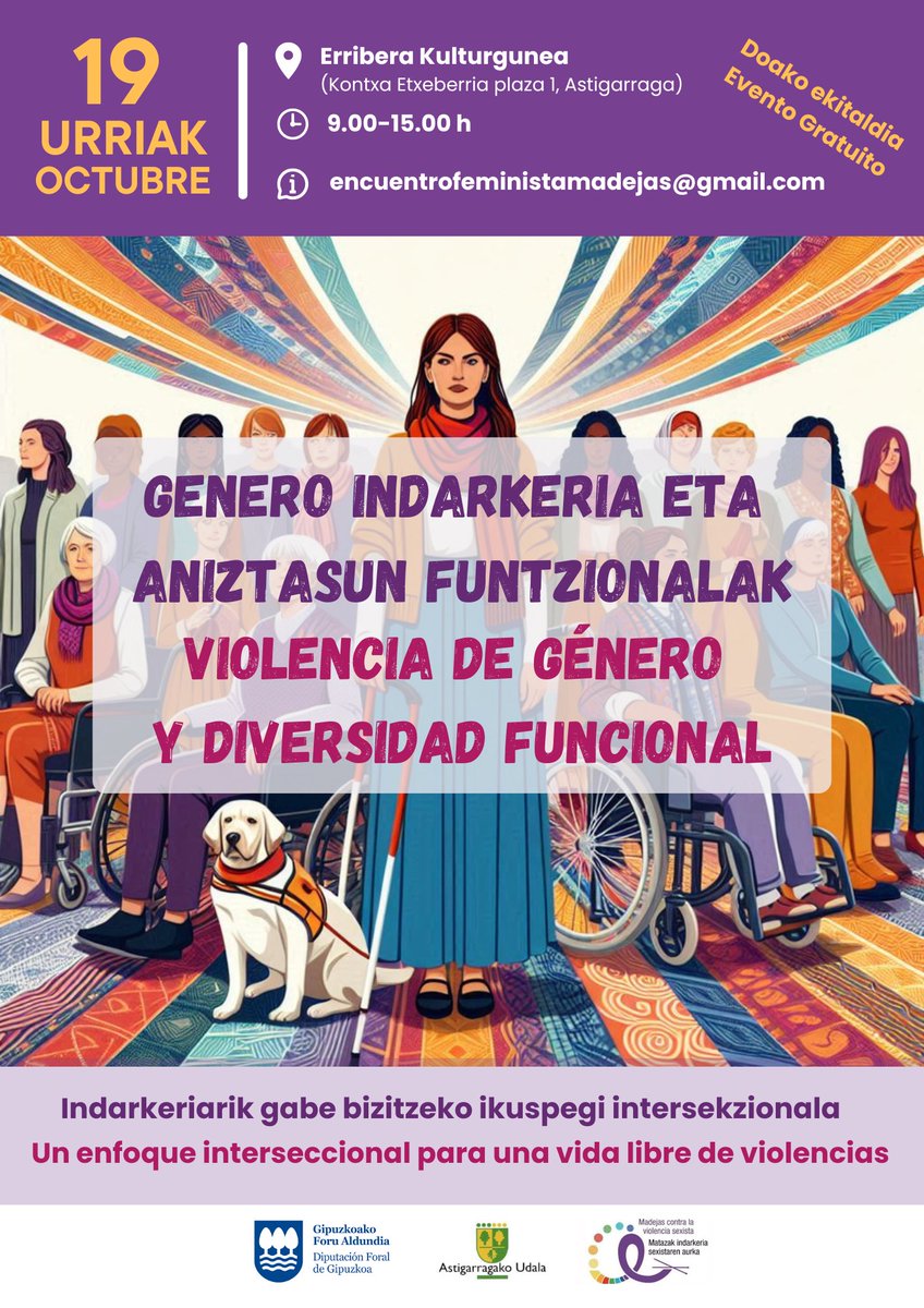 DeMadejas's tweet photo. 🗓 Sábado 19 de octubre de 2024, de 9 a 15 horas
📂 ponencias y materiales exclusivos
⚙️ Técnicas y herramientas para abordar la violencia de género y la diversidad funcional
💡 Espacios de reflexión https://t.co/u5Bp5HV0yr