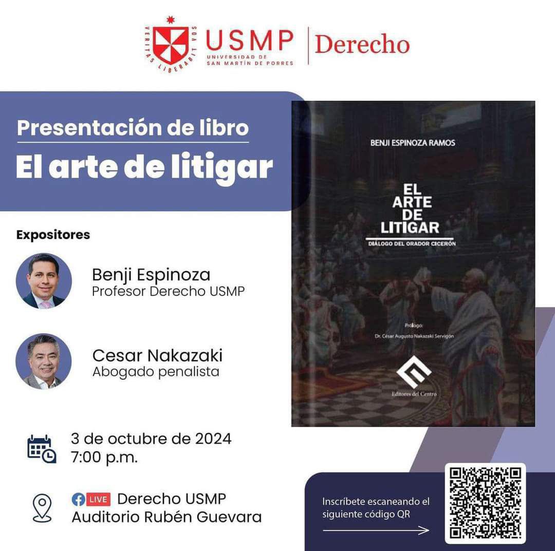 Hoy a las 7 pm. Dos abogados litigantes hablando del mejor litigante de todos los tiempos: Cicerón.