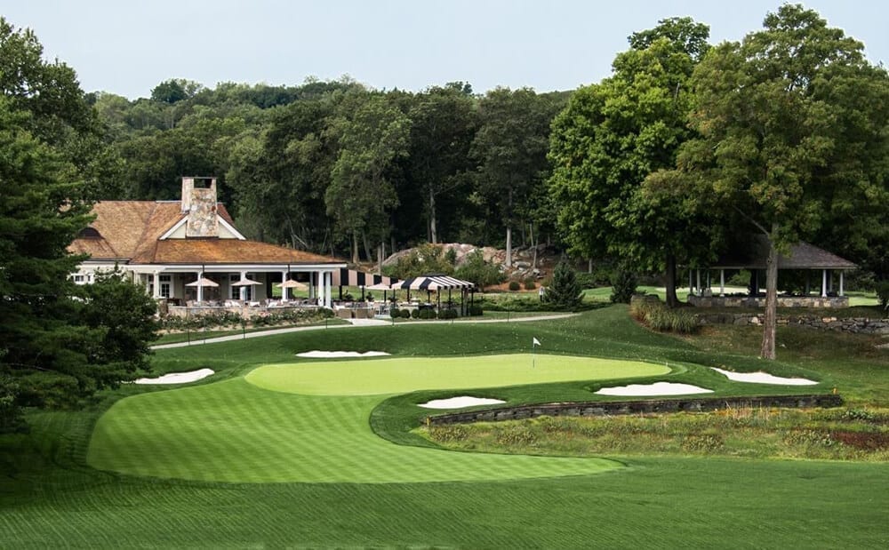 LINKSMagazine's tweet photo. The reality is having a par three as the 18th hole is a rarity—less than 1 percent of golf courses in the U.S. end with a “one-shotter.”

Here are 10 of the best that do ⛳️⬇️

https://t.co/Fq0uZX26SN https://t.co/aTQIKzXO45