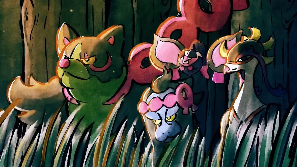 LithoStylus's tweet photo. And in the same game, these 4 also murdered Ogerpon's only human friend and maskmaker. Maybe they didn't intend to kill him at first, but the fight happened because they were robbing him. This gen really had some questionable Pokémon! https://t.co/BgGkTjKEBN