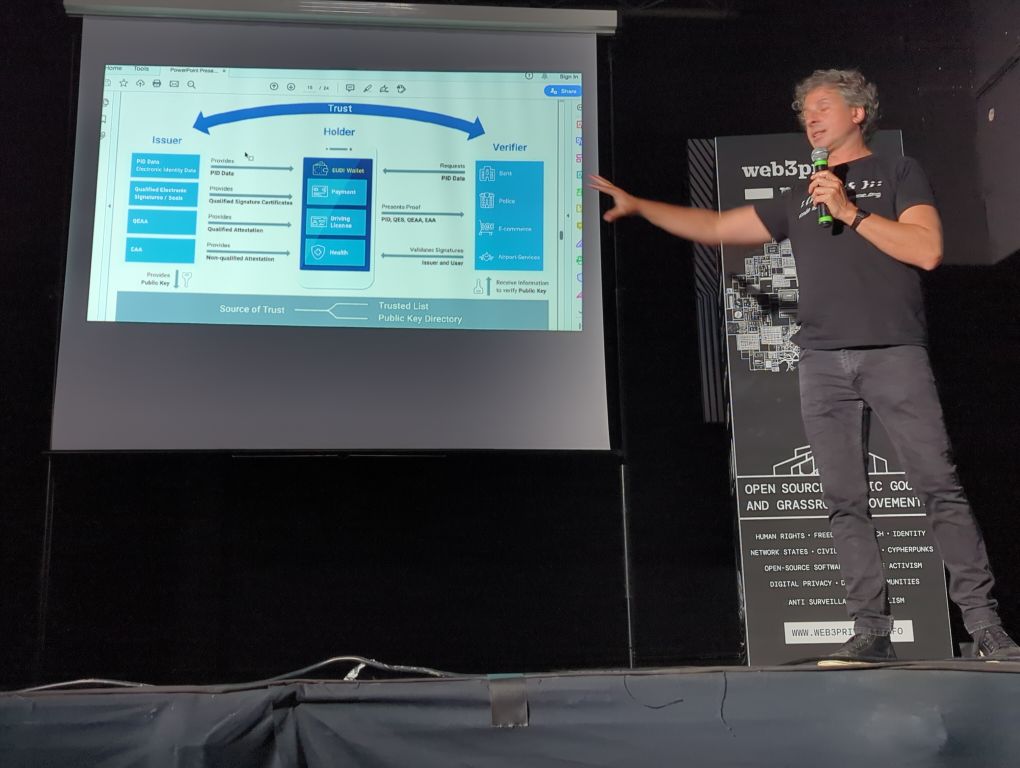 Identity is at risk lacking privacy &amp; actionable cryptography by <a href="/jaromil/">J @ Dyne.org</a> x <a href="/DyneOrg/">Dyne.org</a> at Web3Privacy now meetup