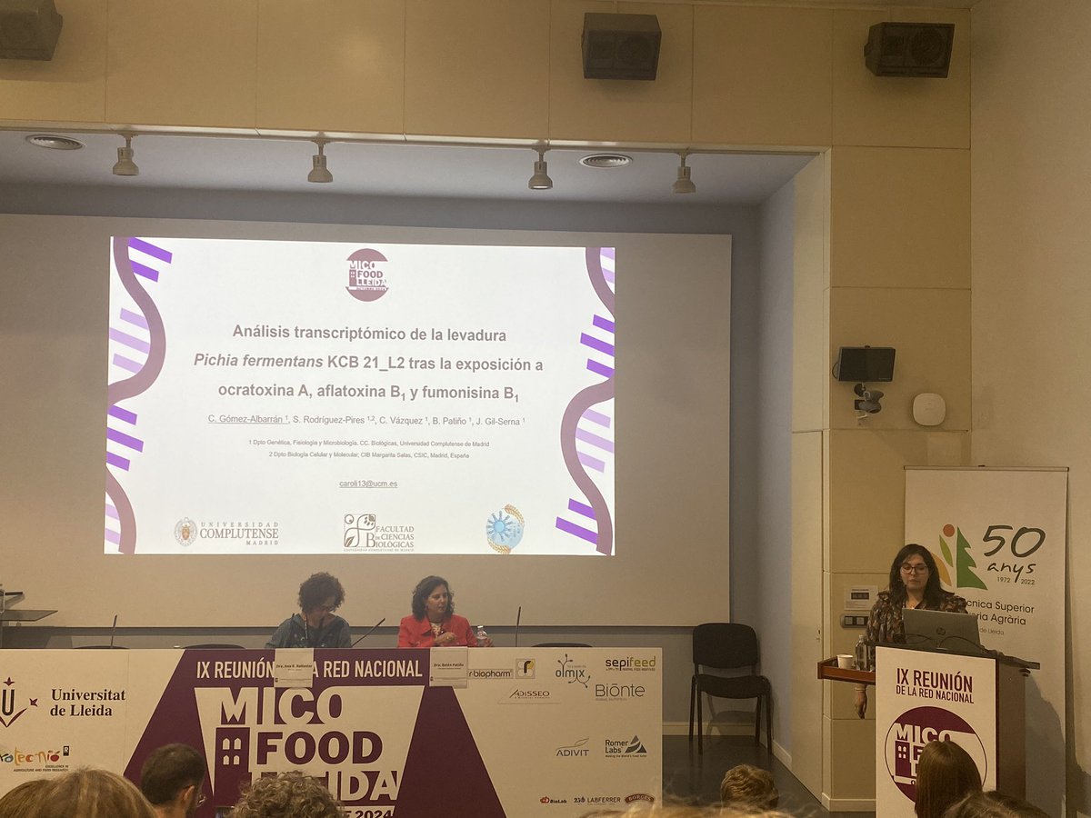Primera jornada de la IX Reunión de la Red Micofood con mucha presencia de <a href="/mycroorg/">MYCROORG</a> 👏🏻 Tres estupendas charlas por parte de <a href="/CarolGAlbarran/">Carol</a> @saliscript y <a href="/Marielaar9/">Mariela Álvarez</a> 😊🧫👩‍🔬👨‍💻