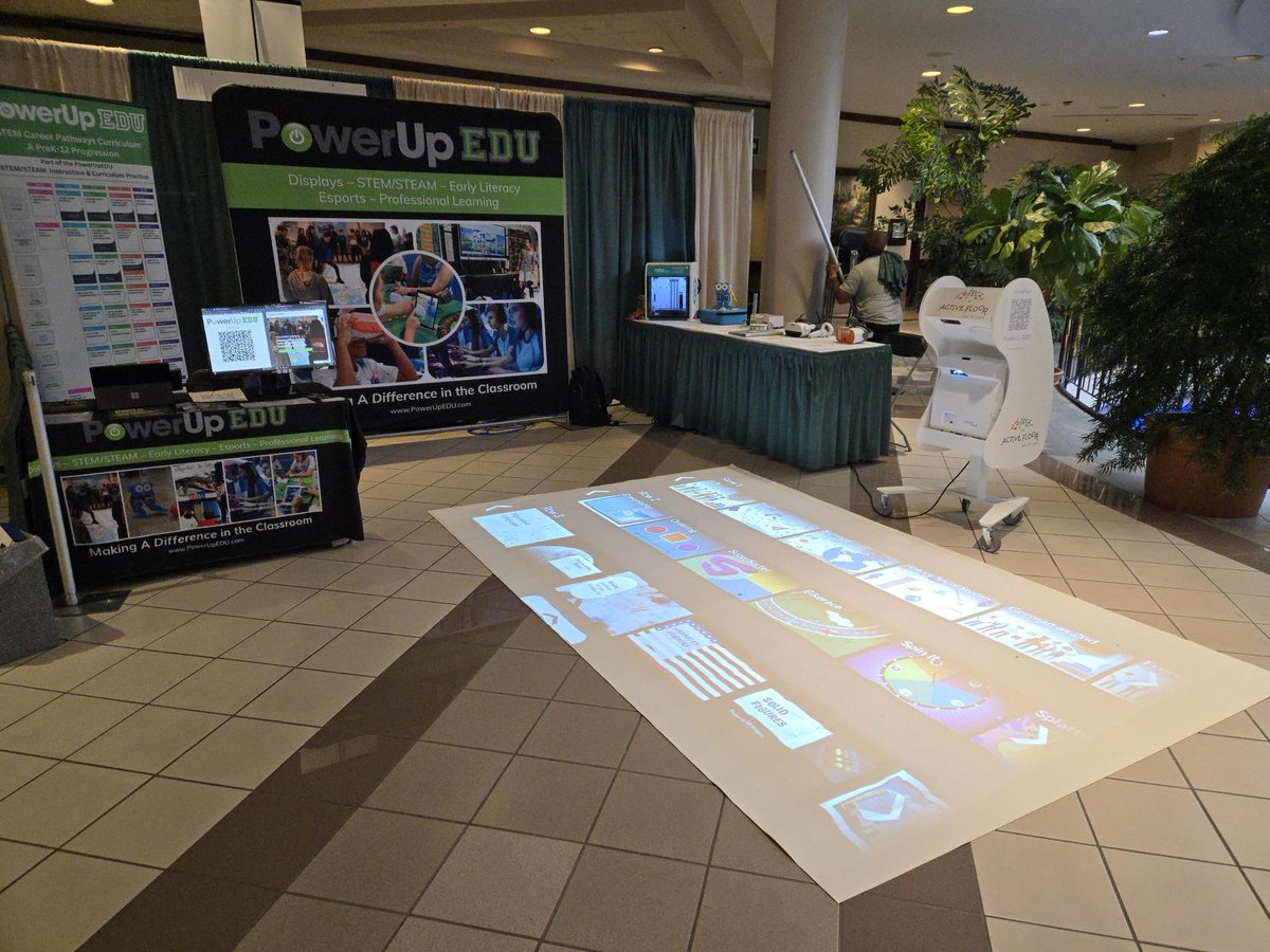 powerupedu's tweet image. Supporting @NCSLMA Conf today with #ActiveLearning &amp;amp; #STEM Solutions for the K12 classroom!  @powerupedu is proud to sponsor this event.  Please visit us at Booth #100 &amp;amp; engage in a live demonstration with the #InteractiveFloor #virtualreality #3DPrinting #STEMCareerCurriculum