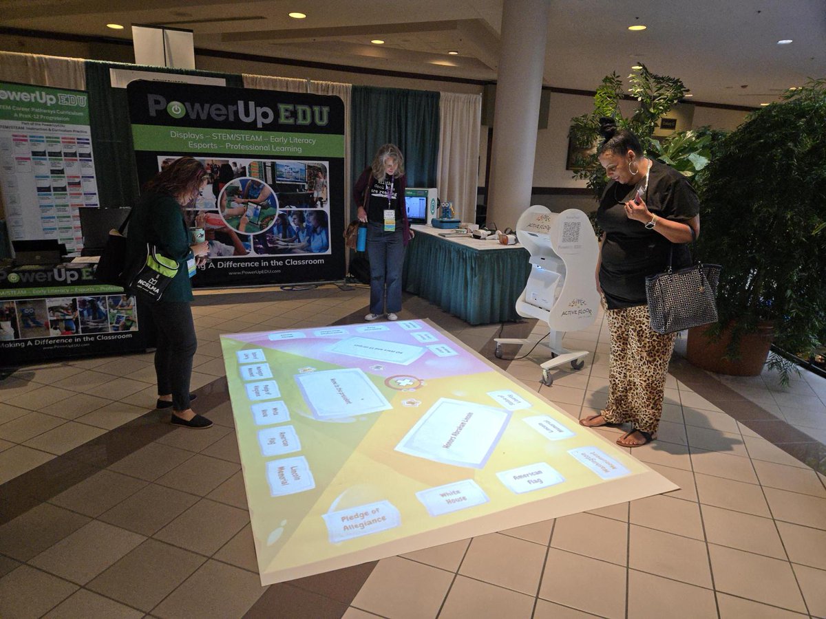 powerupedu's tweet image. Supporting @NCSLMA Conf today with #ActiveLearning &amp;amp; #STEM Solutions for the K12 classroom!  @powerupedu is proud to sponsor this event.  Please visit us at Booth #100 &amp;amp; engage in a live demonstration with the #InteractiveFloor #virtualreality #3DPrinting #STEMCareerCurriculum