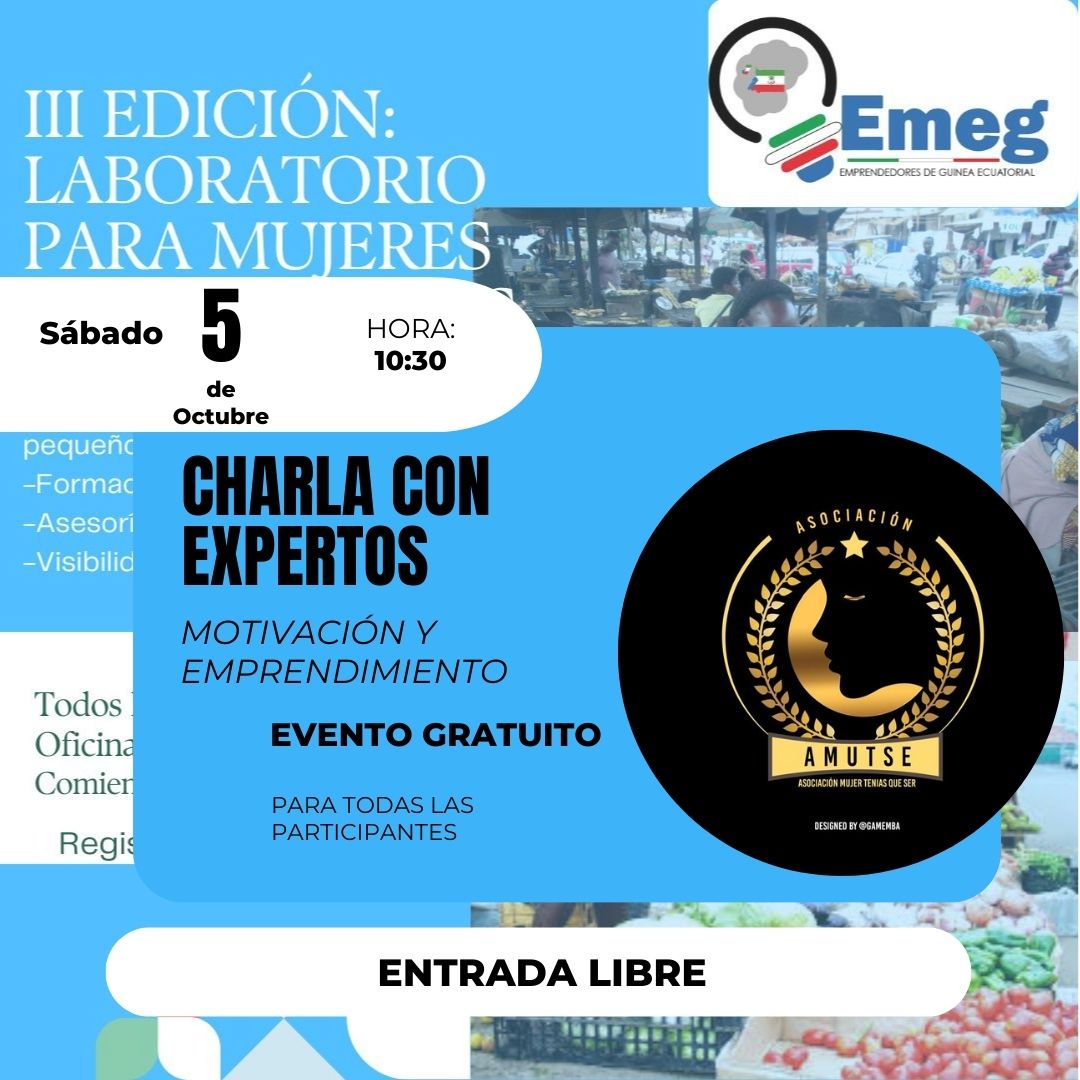 El día 5 se iniciará la III edición del Laboratorio para mujeres Emprendedoras <a href="/amutseeg/">AMUTSE</a> ofrecerá una charla interactivasobre #emprendimiento y #motivación
conectando y creando conciencia en todas esas guerreras que están dispuestas a ser empoderadas.
Gracias <a href="/amutseeg/">AMUTSE</a>