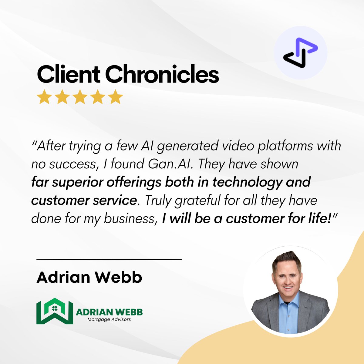 We're excited to be part of Adrian Webb's journey with video personalization! 🎥

Stay tuned for more Client Chronicles from our amazing customers! 🚀