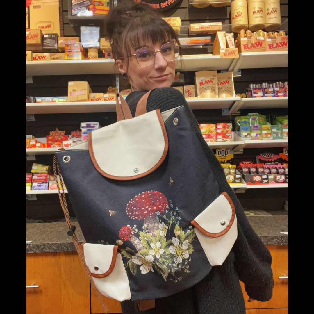 GordsSmokeShop's tweet image. How cute is this oversized backpack? 🍄 
Perfect for school, work, or even to transport your favourite bong up to 12"! 

#Backpack #LocalSmokeShop #RedDeer #Mushrooms