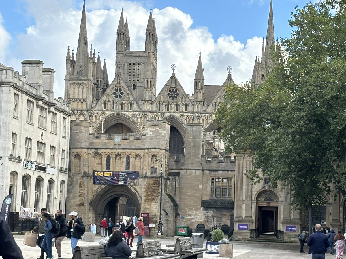 Peterborough today! <a href="/Peterborodio/">Peterborough Diocese</a> for schools cathedral service!