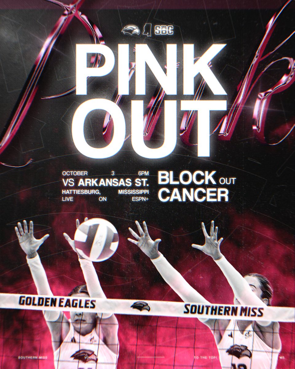 GAME DAY

🏐 | Arkansas State
👕 | PINK
📍 | Wellness Center
⌚️ | 6 PM
🎥 | ESPN+
📶 | bit.ly/47SMIgk

#SMTTT