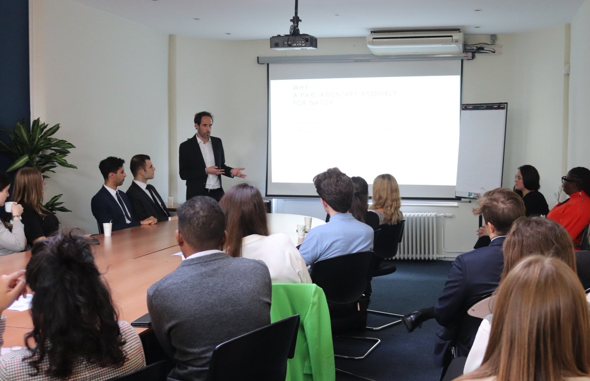 natopa's tweet photo. 🌍💼Delighted to host a group of the new cohort of @NATO interns at the Secretariat to talk about the work of the #NATOPA, its crucial relationship with #NATO, and its #ResearchProgramme which allows #youngprofessionals to work in the #policy team for up to two years and develop insights and skills valuable for their future careers. 
📚 Interested in learning more about these opportunities? 
Check out the details below: 
🔗 https://t.co/CPZ5PsDXip 🔗https://t.co/wwzi72uRd4