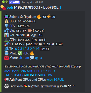 FuckTheCabalX's tweet photo. banger calls today, join our discord https://t.co/btPVHST0rB https://t.co/4OeSnNCJKa