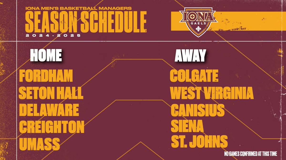 IonaManagers's tweet image. 🚨WELCOME BACK GAELS🚨

INTRODUCING YOUR IONA MANAGERS 2024-2025 GAME SCHEDULE * @ManagerGames_ 

* (all games subject to change)