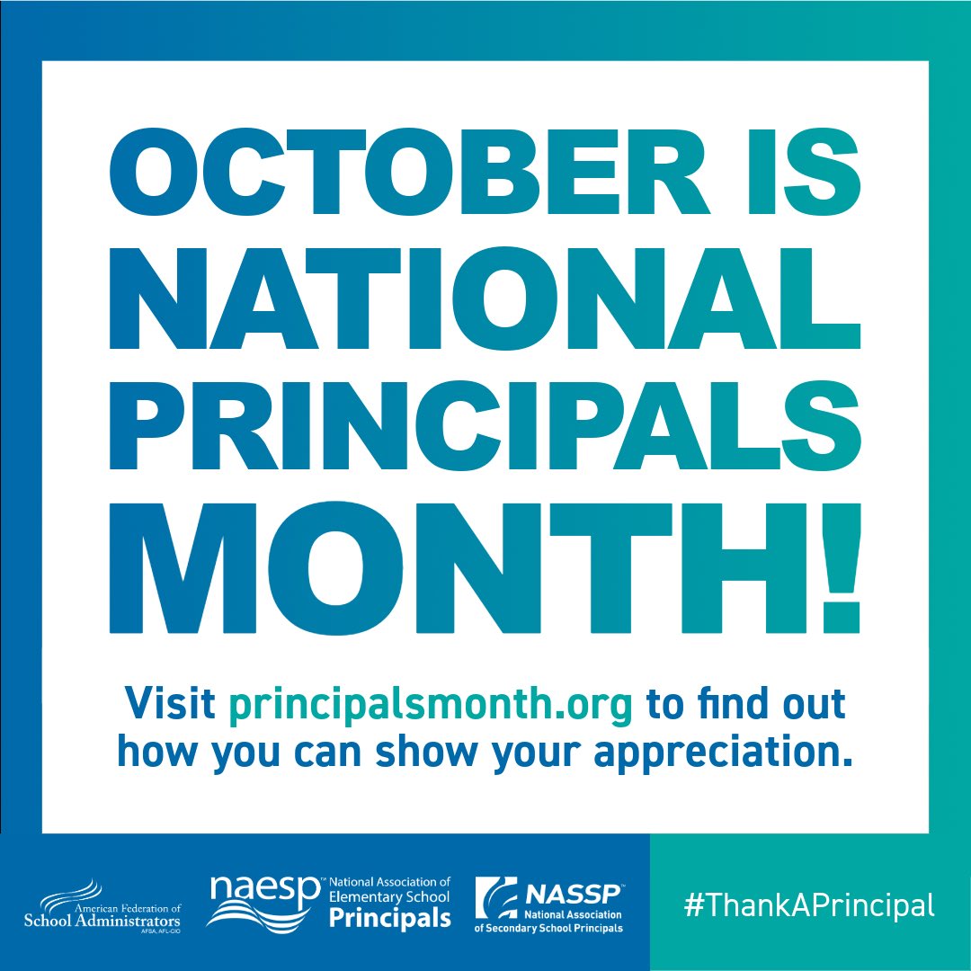 Happy National Principals Month! Sending a huge thank you to all the incredible principals who lead with dedication and inspire our students every day. Your impact is invaluable! <a href="/JayBilly2/">Jay Billy</a> #ThankAPrincipal #NationalPrincipalsMonth #BearTavernPride