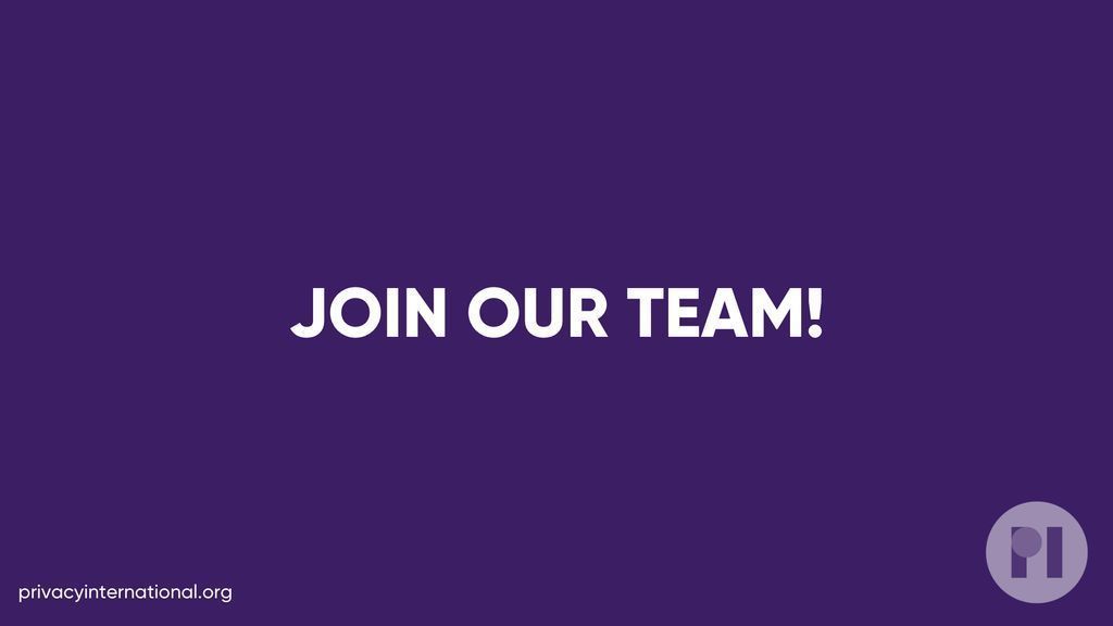 ONLY A FEW DAYS LEFT TO APPLY....

Apply to join our team in London as a LEGAL OFFICER to help us achieve our goals as we formulate new and creative ways to demand change globally! 🌐

📋 Full job description:privacyinternational.org/opportunities/…
📨 Deadline: Sunday, 6th October 2024 23:59 BST