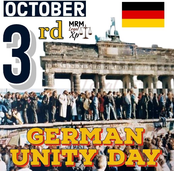 mrmishraadv's tweet image. German Unity Day on Oct 3 celebrates the reunification of East &amp;amp; West Germany in 1990, ending decades of division after WWII. The fall of the Berlin Wall in 1989 paved the way for a united, democratic Germany. #GermanyUnityDay