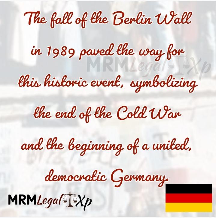 mrmishraadv's tweet image. German Unity Day on Oct 3 celebrates the reunification of East &amp;amp; West Germany in 1990, ending decades of division after WWII. The fall of the Berlin Wall in 1989 paved the way for a united, democratic Germany. #GermanyUnityDay