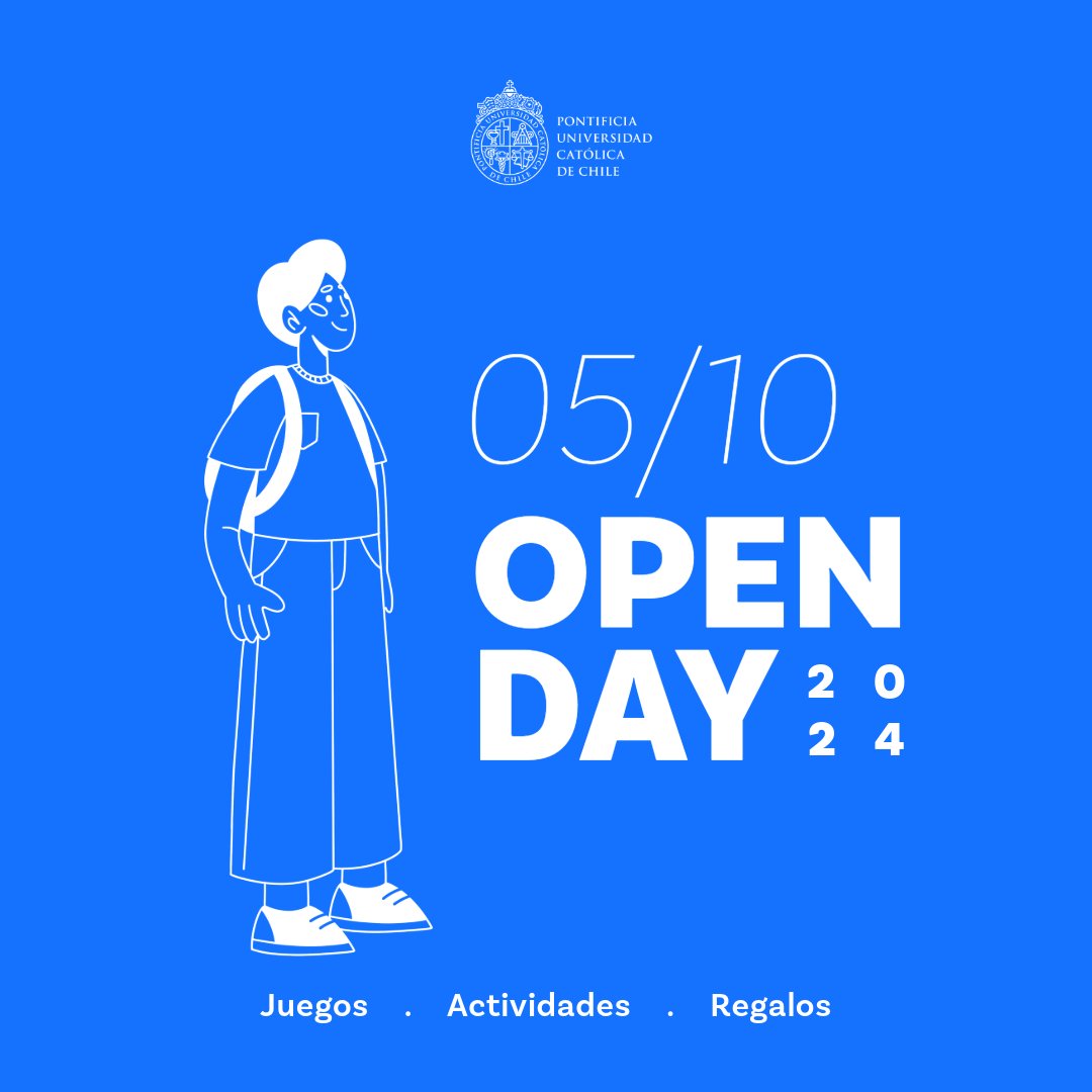 📢 ¡Este sábado es el #OpenDay en la Escuela de Ingeniería! 🌟
Un día lleno de actividades para toda la familia, y todo lo recaudado será destinado a becas para estudiantes de ingeniería. 👨‍👩‍👧‍👦👩‍🔬
📅 5 de octubre
🕚 11:00 a 18:00 hrs
#GivingDayUC #IngenieríaUC #BecasIngeniería