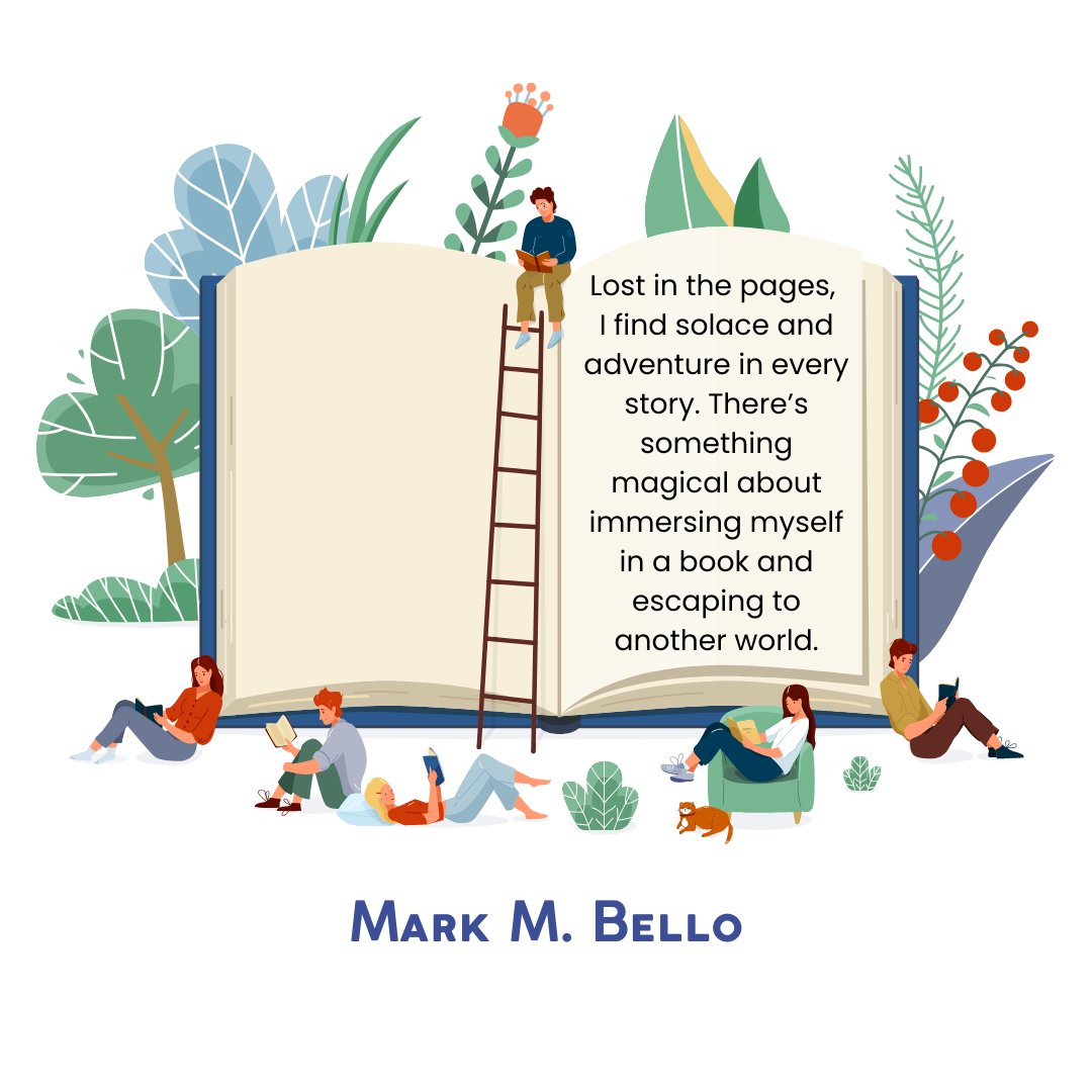 MarkMBello's tweet image. #LostInThePages #BookMagic #EscapeIntoBooks #ReadingAdventure #LiteraryEscape #BookLovers #Storytime #ImaginationUnleashed #ReadingNook #Bibliophile #EveryStoryMatters #SolaceInReading #BookWorm #LiteraryJourney #ReadingIsLife