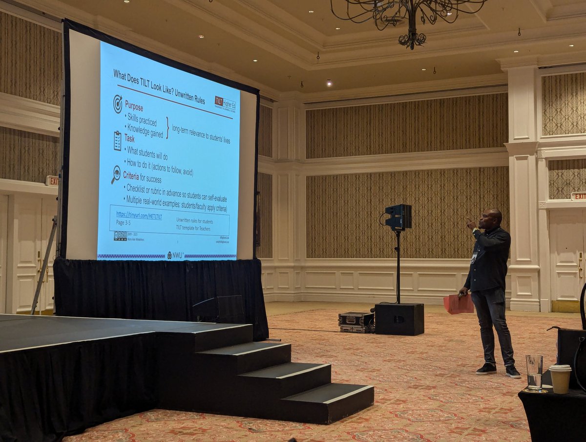 Final <a href="/HETLAssociation/">Higher Education Teaching and Learning Association</a> session of the day led by Dr Raymond Emekako on transparent teaching