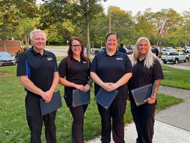 Lifesavers! 🚨 We're proud of Communications Technicians Vernon Hylton, Anna Hinderer, Jess Johnson and Brittany Rhea for their quick actions during a two-car crash involving a vehicle on fire and trapped person.

<a href="/WorthingtonOhio/">City of Worthington, Ohio</a> Police + Fire recently recognized their work!