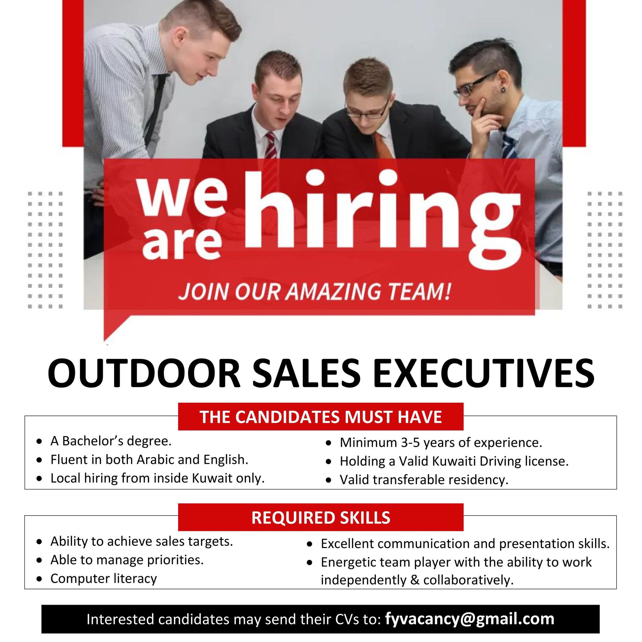 Hiring Sales Team | iiQ8 Jobs Business Development Specialist, Sales Executives, IT Admin, Business Development