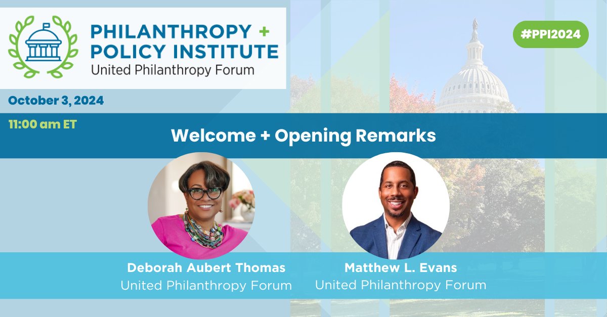🎉 #PPI2024 has officially begun!

We're excited to explore the latest trends in public policy and discuss how we can continue to ensure that philanthropy is a powerful force for good, especially during this crucial time for sector advocacy efforts.