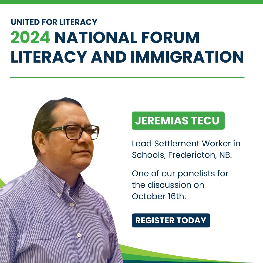 Each year, United for Literacy hosts an online forum about the connection between literacy and current issues. 
Everyone is welcome to join! 
👉Register now: bit.ly/National-Forum… 
#Literacy #UnitedForLiteracy #LiteracyForAll #Immigration #Canada