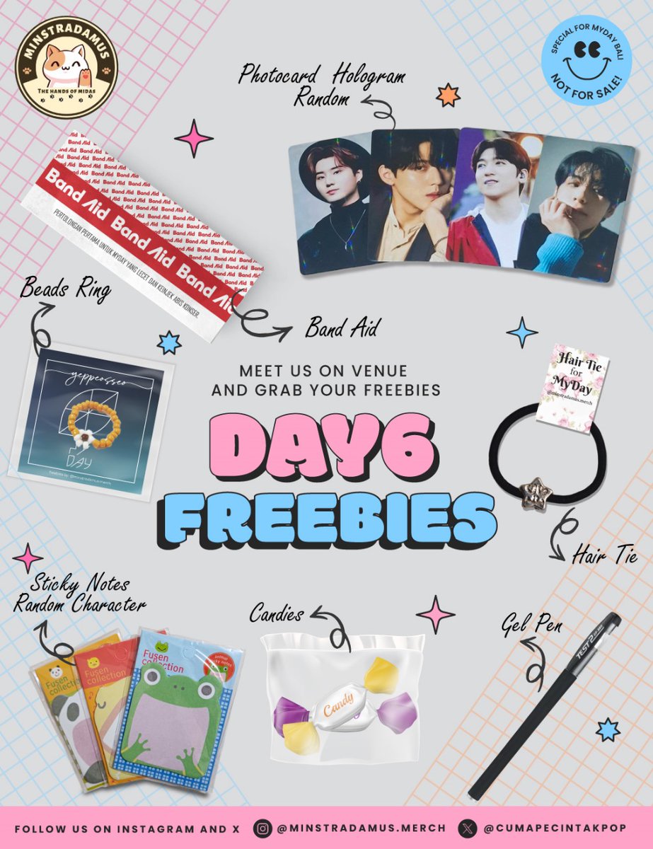 cumapecintakpop's tweet photo. Freebies for #DAY6inBali✨
📅 : 13 Oct 2024 
📍 : Bali
🍀 Just say hi and show me this post to claim.
🍀 RT, Likes,Follow us
🍀 Limited qty
🍀  1st come 1st served
🍀 Don’t throw/sell it 😤

#DAY6 #데이식스 #DAY6_3RD_WORLDTOUR #DAY6_FOREVER_YOUNG_INDONESIA #DAY6inBALI  #MYDAYBALI https://t.co/z9zUaaDKbw