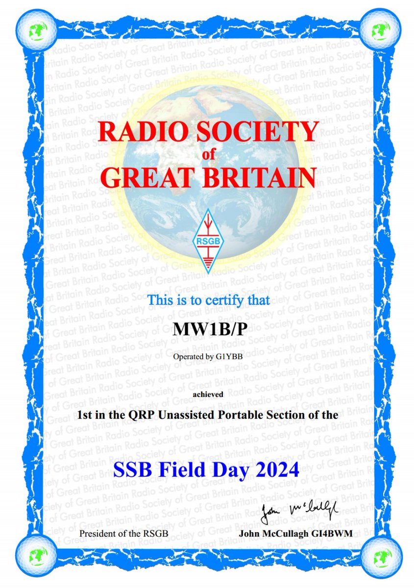 First ever go in the #RSGB #SS #Field day contest. Was good fun apart from the lashing rain.