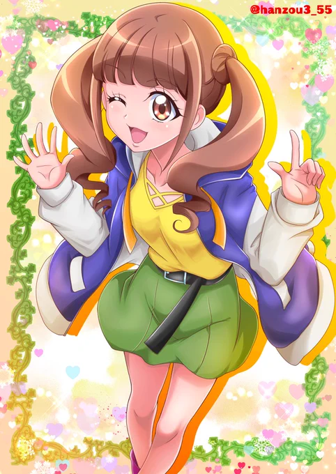 過去絵でお祝い、ひなたちゃんおめでとう〜(≧∀≦)#平光ひなた生誕祭2024#キュアスパークル生誕祭2024 
