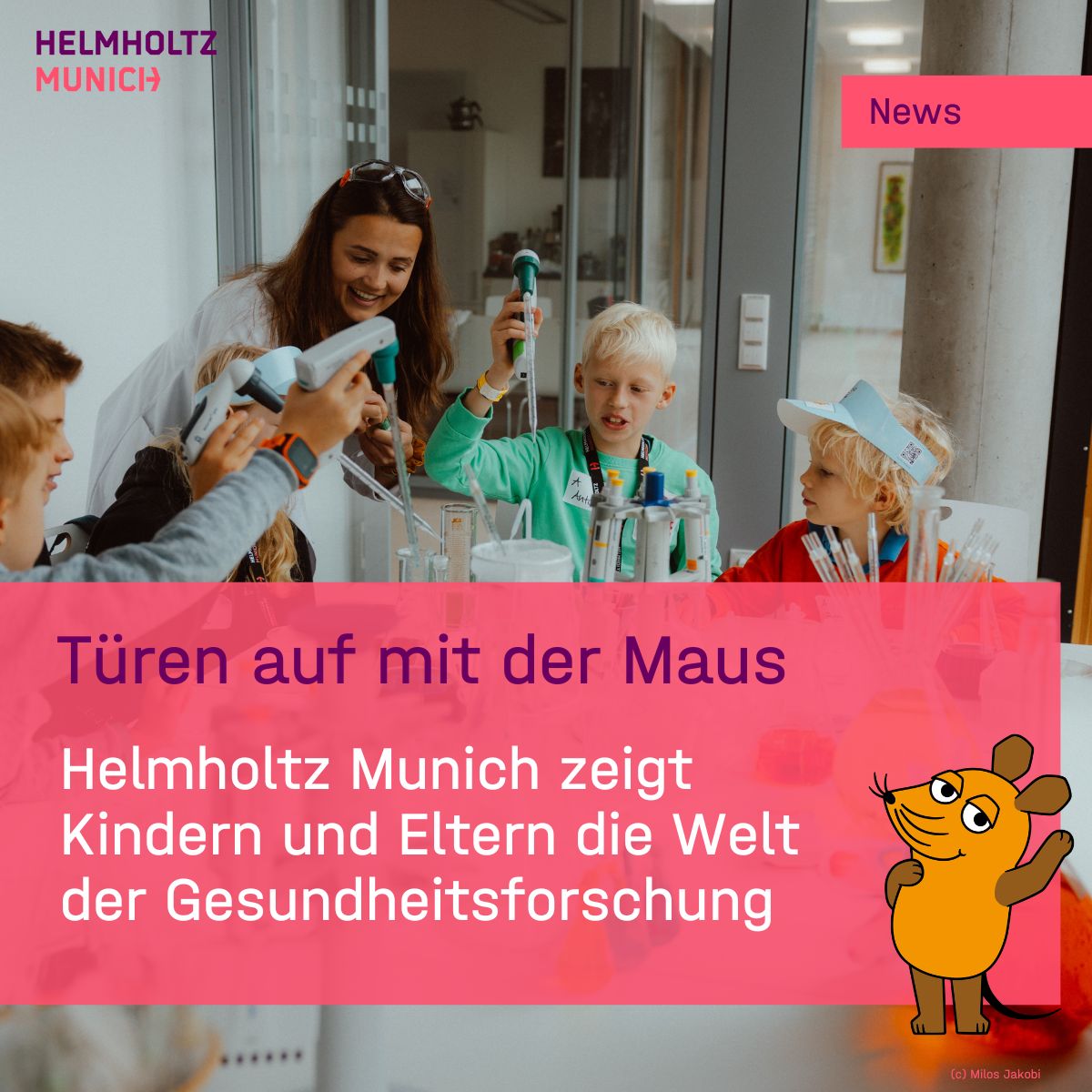 HelmholtzMunich's tweet photo. Türen auf mit der Maus bei #HelmholtzMunich!

🔬Rund 50 Kinder wurden heute zu Forschenden bei #HelmholtzMunich:
👉 https://t.co/gVsVPe4jR7

👩‍🔬🧑‍🔬Unsere Experten öffneten ihre Labore und zeigten, wie #Gesundheitsforschung funktioniert.

🧬DNA extrahieren, Betazellen unter dem Mikroskop bestaunen… und was hat es eigentlich mit der Abnehmspritze auf sich?

Dieses und vieles mehr begeisterte Kinder und Eltern!

Die Aktion „Türen auf mit der Maus“ wird jährlich vom @WDR veranstaltet.

🤝Das Motto: „#ZusammenTun“!

#TürenAuf #TürenAufMitDerMaus #HelmholtzMunich #ZusammenTun #WDR #Abnehmspritze #Diabetes #Prävention #Früherkennung