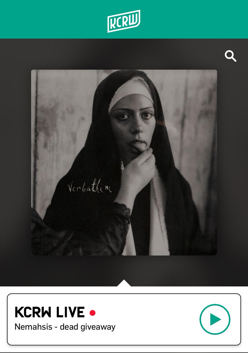Sultan32 (@djsultan32) on Twitter photo Great surprise of the morning, <a href="/nemahsis/">nemahsis</a> “Dead Give Away” on <a href="/mbeKCRW/">Morning Becomes Eclectic</a> <a href="/kcrw/">KCRW</a> thx <a href="/NovenaCarmel/">novena carmel</a> - dig into her catalog, great songs! Me -> huge fan! Great surprise of the morning, <a href="/nemahsis/">nemahsis</a> “Dead Give Away” on <a href="/mbeKCRW/">Morning Becomes Eclectic</a> <a href="/kcrw/">KCRW</a> thx <a href="/NovenaCarmel/">novena carmel</a> - dig into her catalog, great songs! Me -> huge fan!