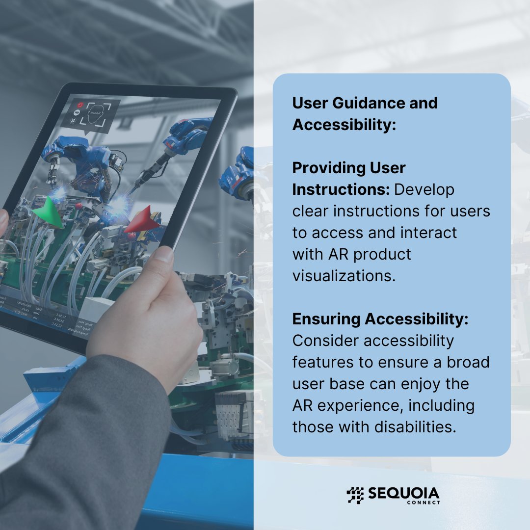 SequoiaConnect's tweet image. Bring products to life with AR! Follow our step-by-step guide on assessing readiness, choosing tools, and providing user guidance to implement Augmented Reality for captivating product visualizations. 🌐🛍️ #SequoiaConnect #AugmentedReality #TechHowTo