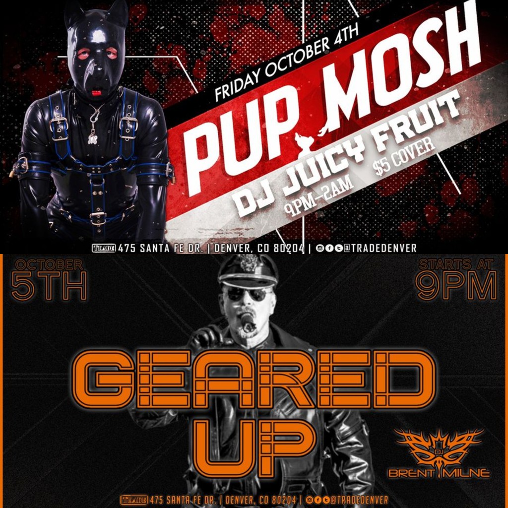 🐶⛓️*POP UP ALERT* Denver! Come out to trade this Friday for Pup Mosh🐶 and Saturday for GEARED UP!⛓️ (10-4 &amp; 10-5) and grab some gear! Small inventory will be available for purchase, or put in your custom order! Order your gear now and get it before Halloween! 🐶⛓️