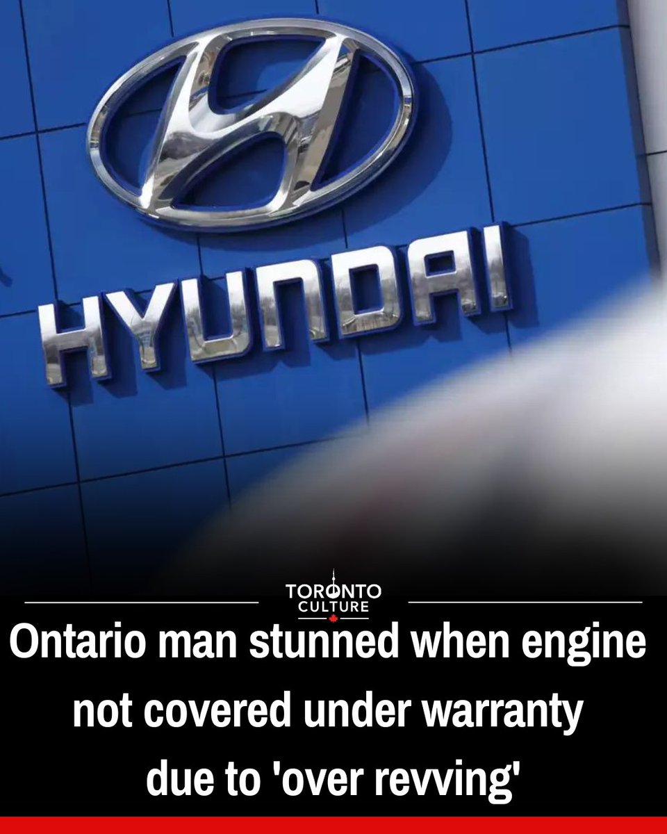 toronto_culture's tweet image. Christian Matzoros from Pickering, Ont., is denied warranty coverage for his Hyundai Elantra N due to alleged &quot;over-revving,&quot; despite paying for an extended warranty. Repair costs are estimated at $10,000.
#CarWarranty #PerformanceDriving #TorontoCulture