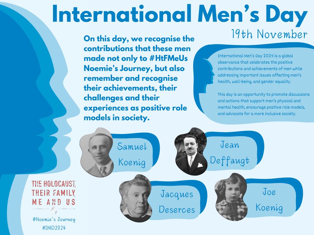 RWBAHolocaust (@rwbaholocaust) on Twitter photo On International Men's Day we learn from, celebrate & remember #NoemiesJourney positive contributions, lives & legacies of men, & we thank <a href="/nolorelmini/">Noemie Lopian #istandwithIsrael and the Ukraine</a> for her time, support, & sharing these men's stories with us, #HtFMeUs. On International Men's Day we learn from, celebrate & remember #NoemiesJourney positive contributions, lives & legacies of men, & we thank <a href="/nolorelmini/">Noemie Lopian #istandwithIsrael and the Ukraine</a> for her time, support, & sharing these men's stories with us, #HtFMeUs.