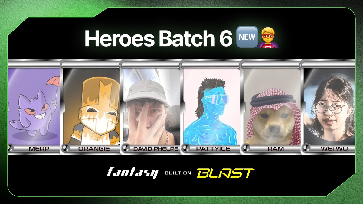 fantasy_top_'s tweet image. Introducing Heroes Batch 6 🆕🦸

🏆 Claim Your Competition Rewards
🦸 Swap Out Your Old Heroes

The wait is over!

Main 19 is complete, and the new heroes have officially arrived. 

Log in to the app now to claim your rewards, swap out departing heroes, and see what destiny has…