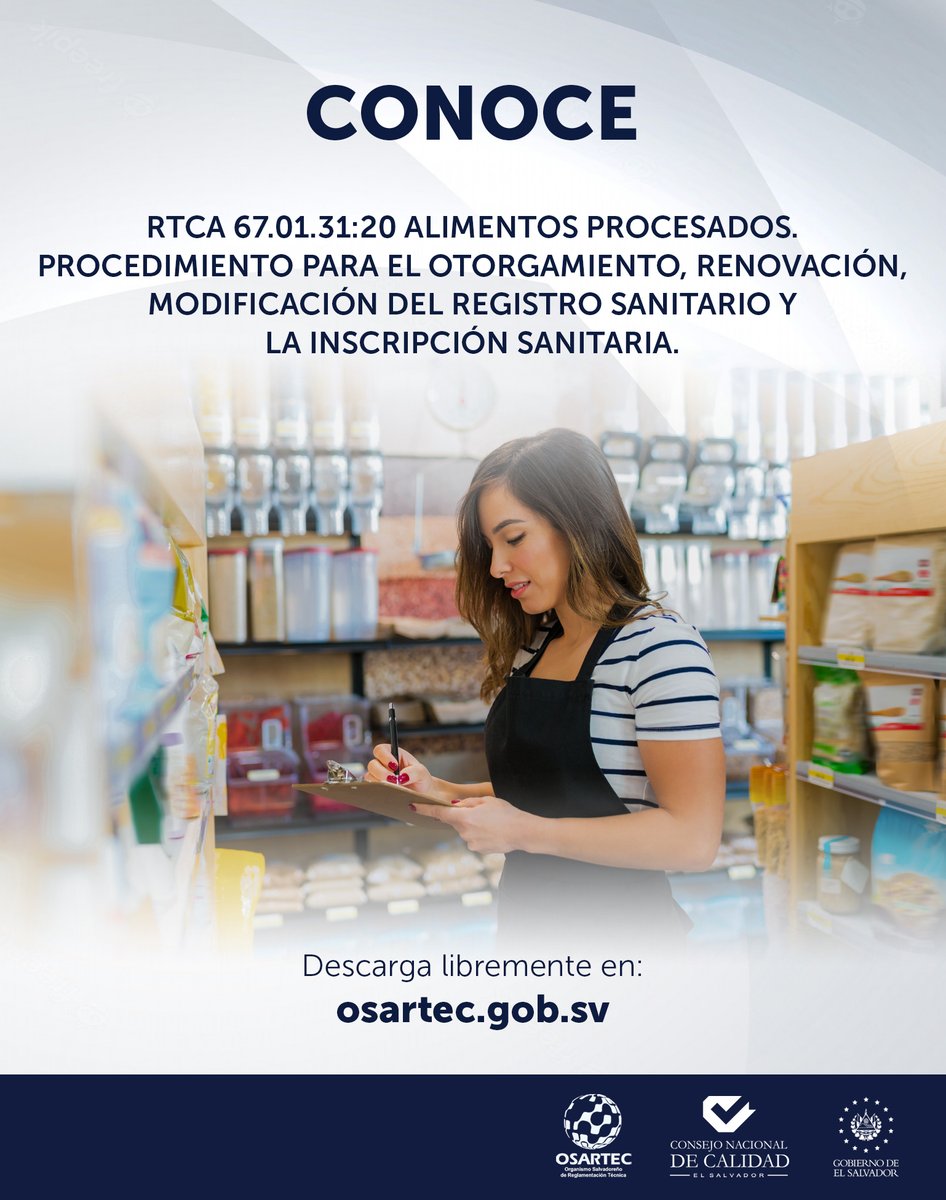 Organismo Salvadoreño de Reglamentación Técnica tweet media