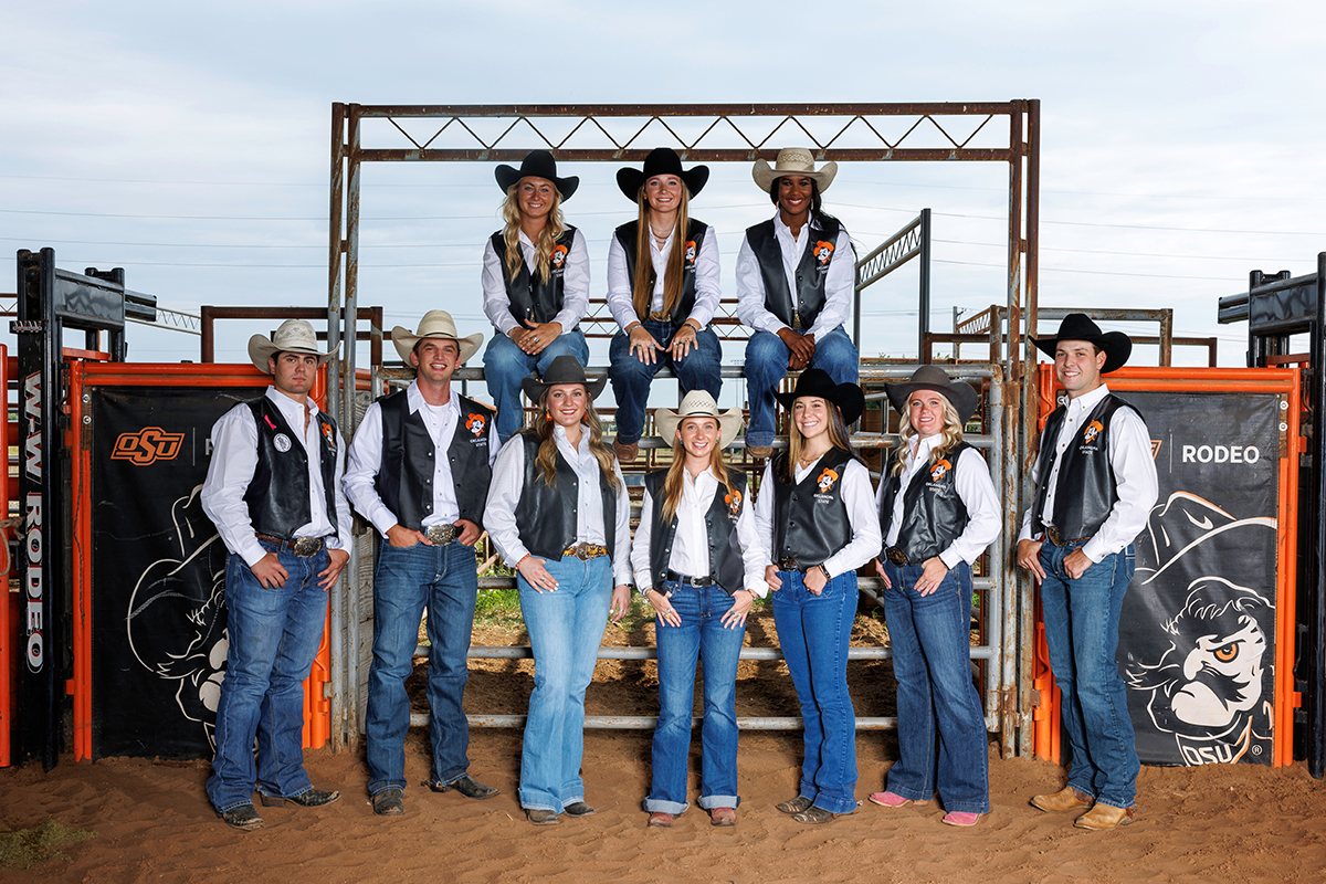 Meet our OSU Rodeo seniors! 🤠

We're thankful for your hard work and dedication!

(Top, left to right) Jada Hamman, Carli Hawkins, Trinity Phillips
(Bottom left to right) Cooper Orr, Cooper Hallman, Coralee Castle, Jamie Parker, Kimberlyn Russell, Haley Hunt, Gentry Cantrell