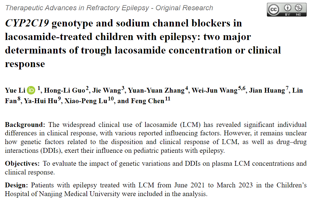 TANeurolDisord's tweet photo. 🧬 New study shows that the #CYP2C19 genotype and sodium channel blockers significantly affect lacosamide concentration and treatment efficacy in children with #Epilepsy. Findings highlight the importance of personalized treatment strategies.
Read more: https://t.co/ih6qgJz8El https://t.co/tGgcJRs81b