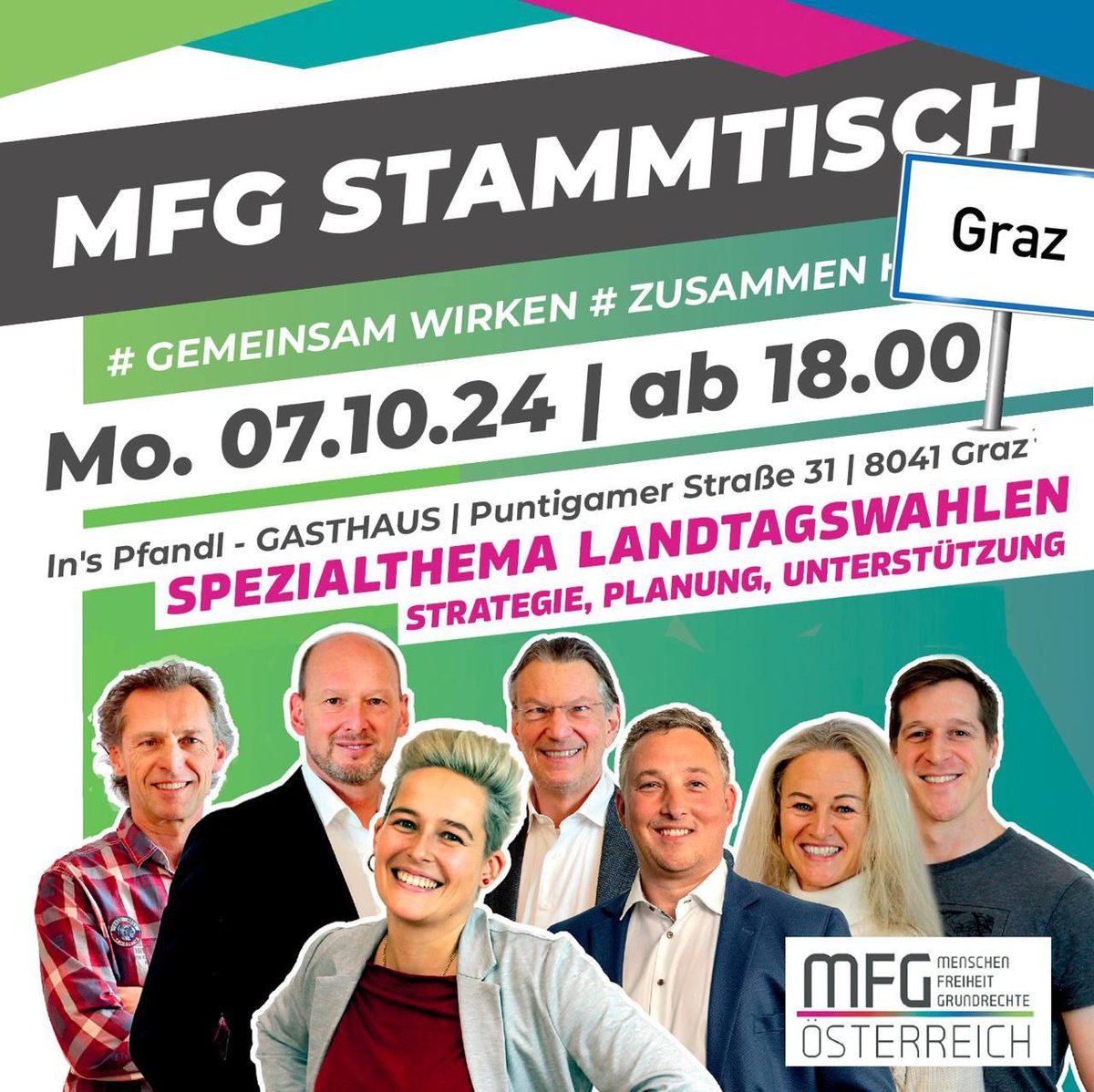 mfg_oesterreich's tweet photo. In der #Steiermark ist  nach der Wahl, vor der #Wahl! 
Wir freuen uns über eure #Unterstützungserklärung und Hilfe 🙌🏼
Ab 1. Okt. wird auf der Straße gesammelt  für die #Landtagswahlen 💪🏻
Gemeinschaft aller "#Schwurbler" für den Landtag Steiermark! ‼️
https://t.co/pTzWs4SGDE 
#MFG https://t.co/CtwfwRYx3n