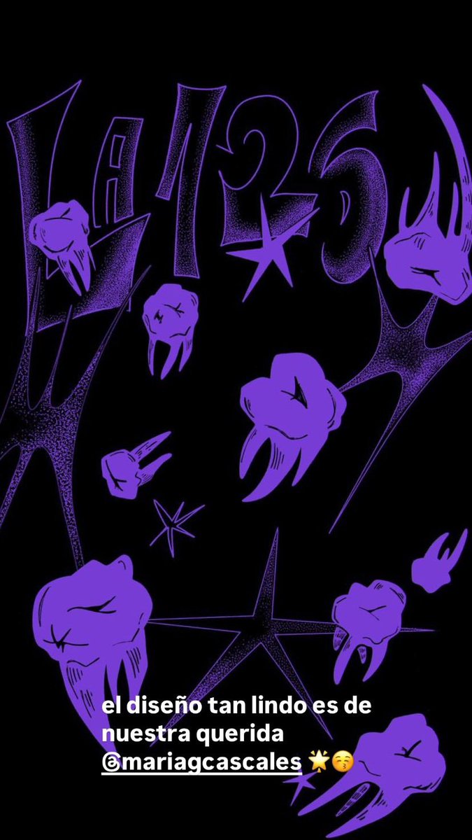 la126grupo's tweet photo. TENEMOS CAMISETAS HOY YA A LA VENTA 🦷🧚💜 https://t.co/7yr1XM1Jvv