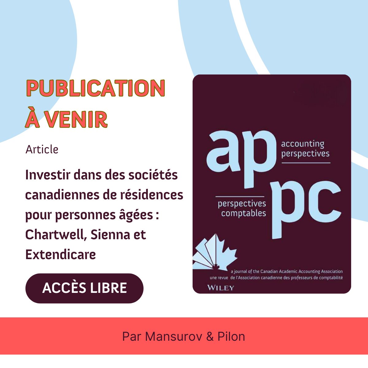 AP_PC_Journal's tweet image. 🧠This case study aims to enhance students' analytical thinking skills by analyzing financial and nonfinancial information from Canadian senior housing companies. By Mansurov (@NipissingU) and Pilon (@HEC_Montreal):
 👉 onlinelibrary.wiley.com/doi/full/10.11…